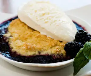 blueberry compote dessert